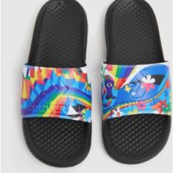 Converse All Star Rainbow Pride Slides - Picture 2 of 13